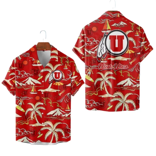 Utah Utes Hawaiian Shirt New 2026 Limited Premium Crinkle Textured