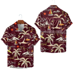Virginia Tech Hokies Hawaiian Shirt New 2026 Limited Premium Crinkle Textured