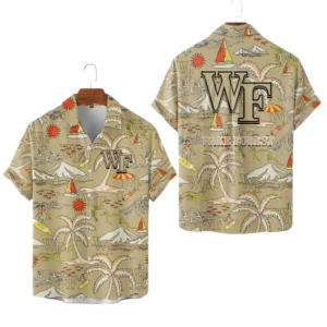 Wake Forest Demon Deacons Hawaiian Shirt New 2026 Limited Premium Crinkle Textured