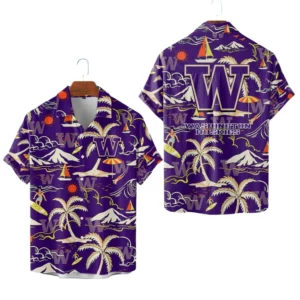 Washington Huskies Hawaiian Shirt New 2026 Limited Premium Crinkle Textured