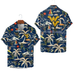 West Virginia Mountaineers Hawaiian Shirt New 2026 Limited Premium Crinkle Textured