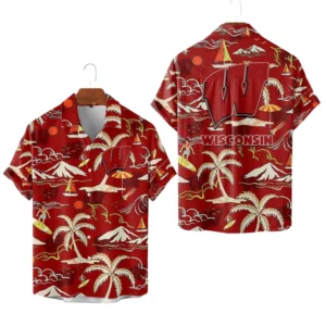 Wisconsin Badgers Hawaiian Shirt New 2026 Limited Premium Crinkle Textured