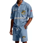 Missouri Tigers Premium Waffle Knit Polo Shorts Set 2026 Limited Personalize Name