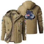 New England Patriots Windproof Fleece Jacket Hooded Custom Name