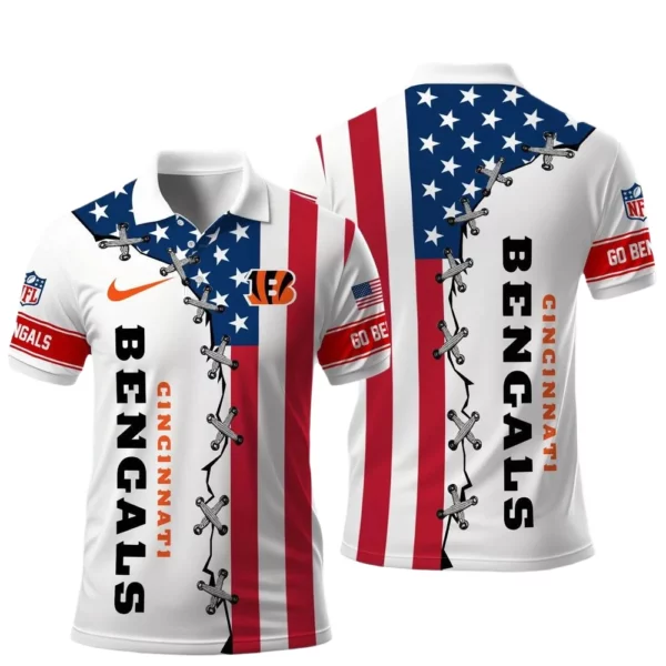 Cincinnati Bengals x Freedom American Polo Shirt 2026 Limited