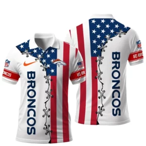 Denver Broncos x Freedom American Polo Shirt 2026 Limited