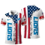 Detroit Lions x Freedom American Polo Shirt 2026 Limited