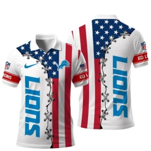 Detroit Lions x Freedom American Polo Shirt 2026 Limited
