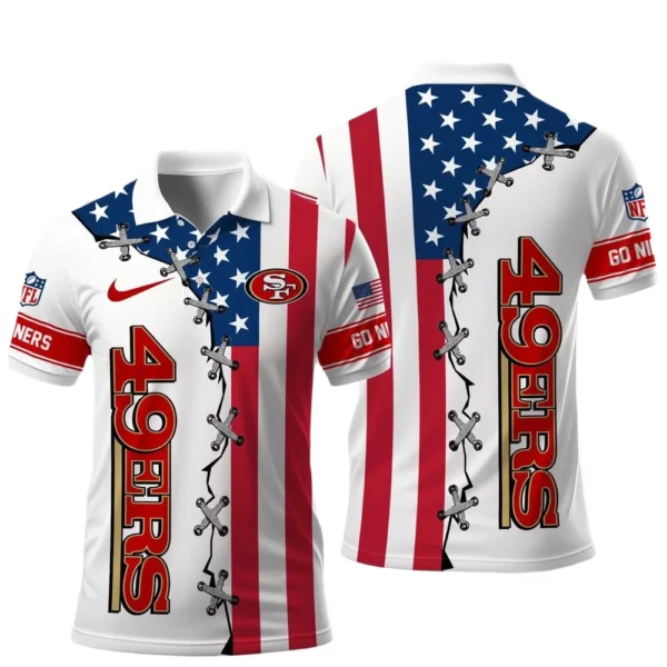 San Francisco 49ers x Freedom American Polo Shirt 2026 Limited