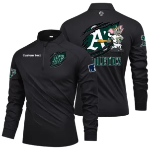 Athletics Quarter Zip Long Sleeve 2026 Limited Graffiti Style For Fans Personalize Name