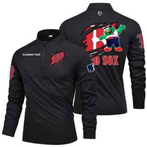 Boston Red Sox Quarter Zip Long Sleeve 2026 Limited Graffiti Style For Fans Personalize Name