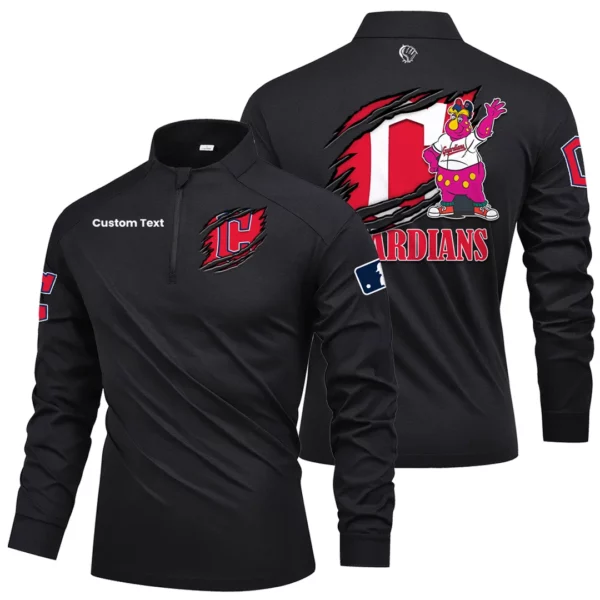 Cleveland Guardians Quarter Zip Long Sleeve 2026 Limited Graffiti Style For Fans Personalize Name