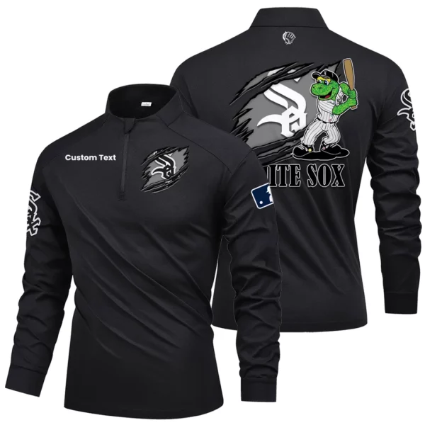 Chicago White Sox Quarter Zip Long Sleeve 2026 Limited Graffiti Style For Fans Personalize Name