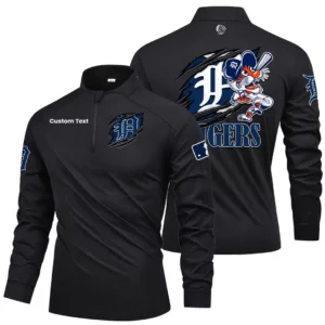 Detroit Tigers Quarter Zip Long Sleeve 2026 Limited Graffiti Style For Fans Personalize Name