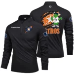 Houston Astros Quarter Zip Long Sleeve 2026 Limited Graffiti Style For Fans Personalize Name