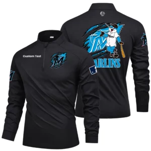Miami Marlins Quarter Zip Long Sleeve 2026 Limited Graffiti Style For Fans Personalize Name