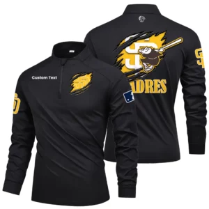 San Diego Padres Quarter Zip Long Sleeve 2026 Limited Graffiti Style For Fans Personalize Name