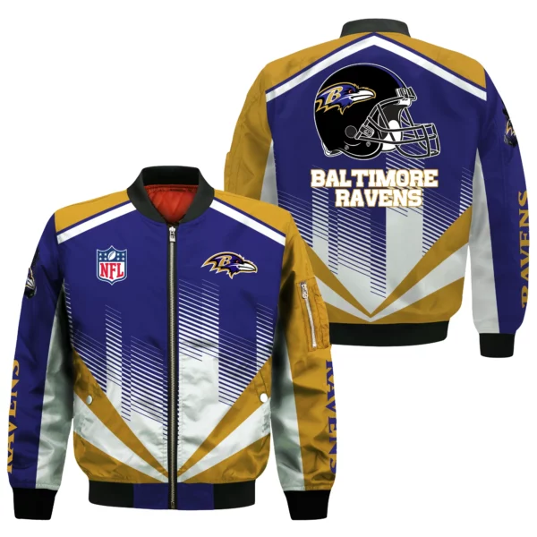 Baltimore Ravens Bomber Jacket All Over Prints Custom Name