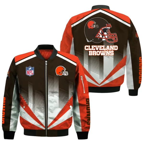 Cleveland Browns Bomber Jacket All Over Prints Custom Name