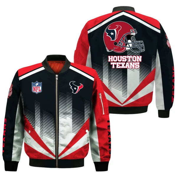 Houston Texans Bomber Jacket All Over Prints Custom Name