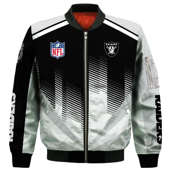 Las Vegas Raiders Bomber Jacket All Over Prints Custom Name