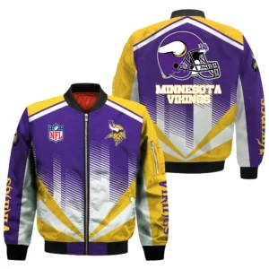 Minnesota Vikings Bomber Jacket All Over Prints Custom Name
