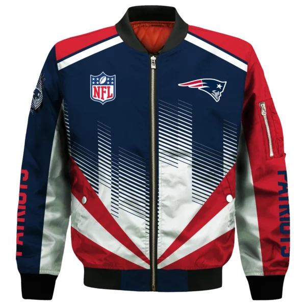 New England Patriots Bomber Jacket All Over Prints Custom Name