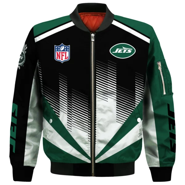 New York Jets Bomber Jacket All Over Prints Custom Name