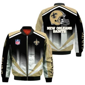New Orleans Saints Bomber Jacket All Over Prints Custom Name