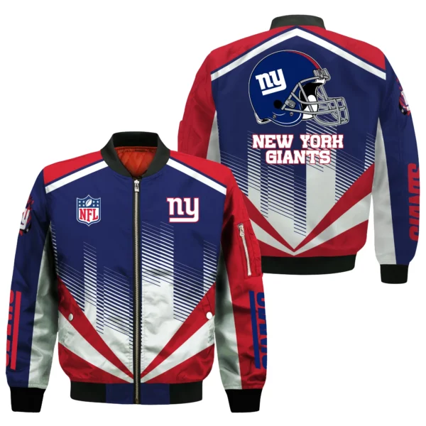 New York Giants Bomber Jacket All Over Prints Custom Name