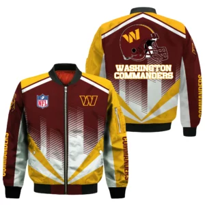 Washington Commanders Bomber Jacket All Over Prints Custom Name