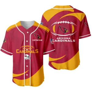 Arizona Cardinals Baseball Jersey Limited Edition Premium Short Sleeve Customize Name