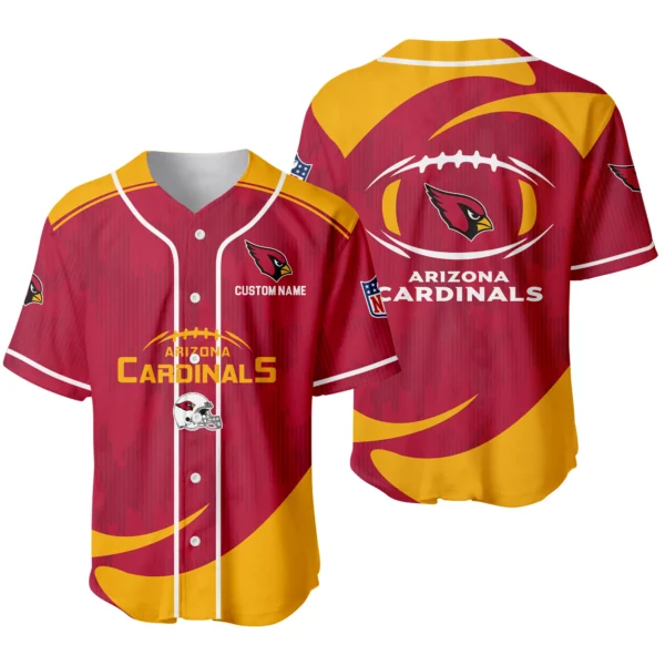 Arizona Cardinals Baseball Jersey Limited Edition Premium Short Sleeve Customize Name
