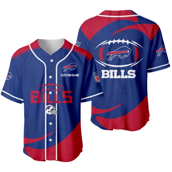Buffalo Bills Baseball Jersey Limited Edition Premium Short Sleeve Customize Name