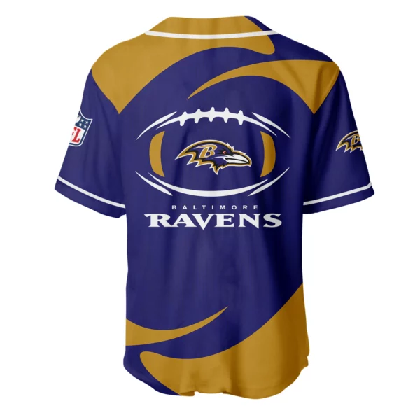 Baltimore Ravens Baseball Jersey Limited Edition Premium Short Sleeve Customize Name