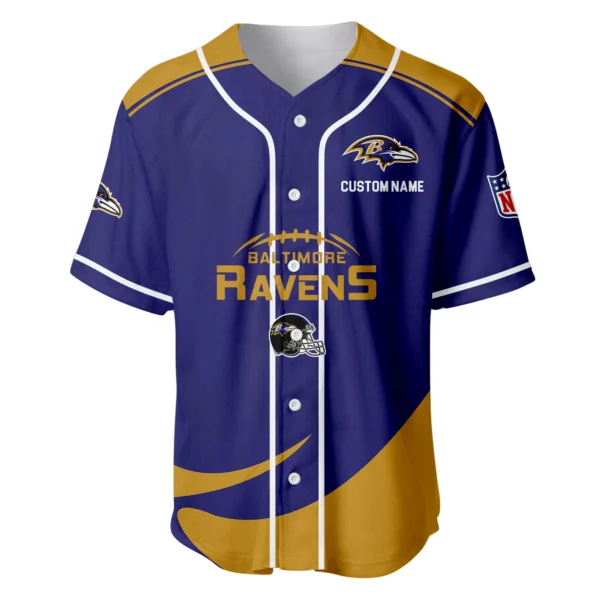Baltimore Ravens Baseball Jersey Limited Edition Premium Short Sleeve Customize Name