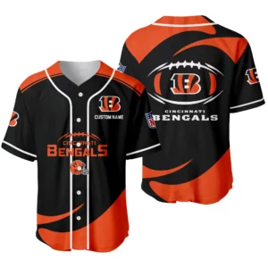 Cincinnati Bengals Baseball Jersey Limited Edition Premium Short Sleeve Customize Name