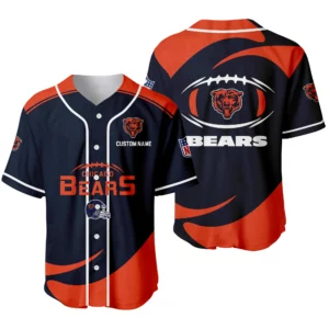 Chicago Bears Baseball Jersey Limited Edition Premium Short Sleeve Customize Name