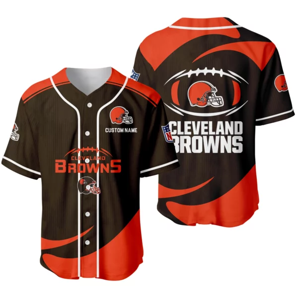 Cleveland Browns Baseball Jersey Limited Edition Premium Short Sleeve Customize Name