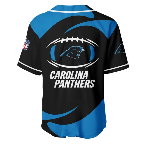 Carolina Panthers Baseball Jersey Limited Edition Premium Short Sleeve Customize Name