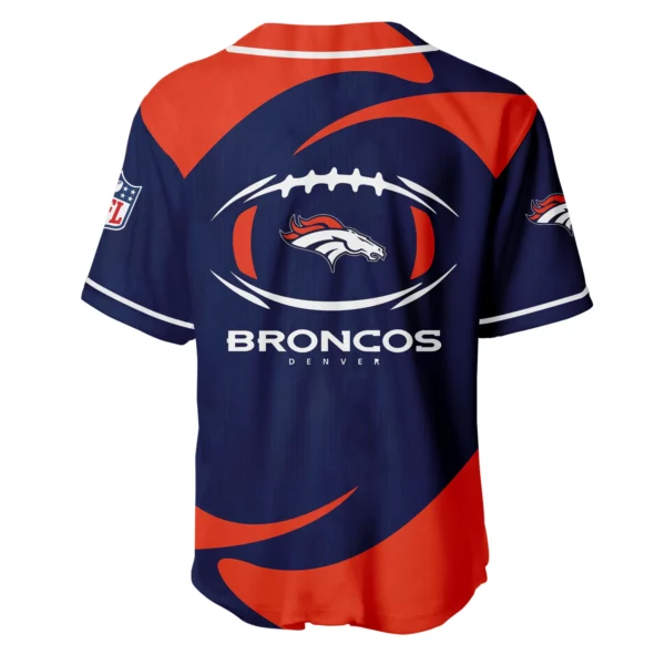 Denver Broncos Baseball Jersey Limited Edition Premium Short Sleeve Customize Name