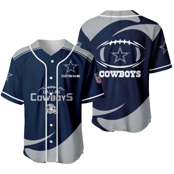 Dallas Cowboys Baseball Jersey Limited Edition Premium Short Sleeve Customize Name