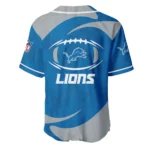 Detroit Lions Baseball Jersey Limited Edition Premium Short Sleeve Customize Name