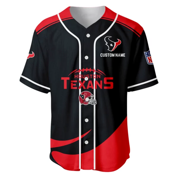 Houston Texans Baseball Jersey Limited Edition Premium Short Sleeve Customize Name