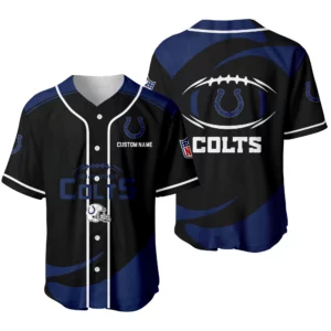 Indianapolis Colts Baseball Jersey Limited Edition Premium Short Sleeve Customize Name