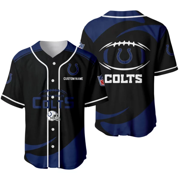 Indianapolis Colts Baseball Jersey Limited Edition Premium Short Sleeve Customize Name
