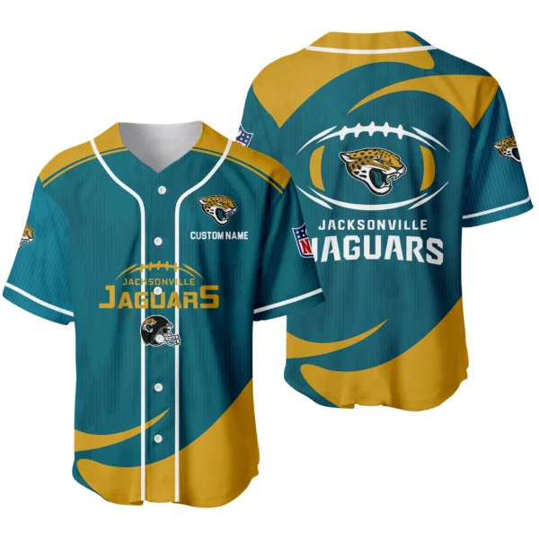 Jacksonville Jaguars Baseball Jersey Limited Edition Premium Short Sleeve Customize Name