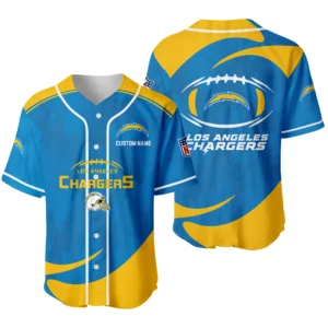 Los Angeles Chargers Baseball Jersey Limited Edition Premium Short Sleeve Customize Name