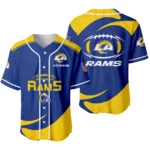 Los Angeles Rams Baseball Jersey Limited Edition Premium Short Sleeve Customize Name