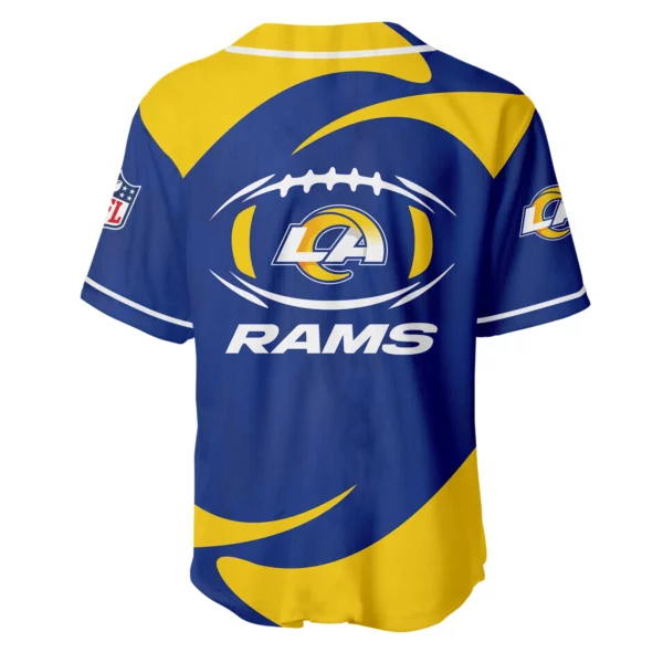 Los Angeles Rams Baseball Jersey Limited Edition Premium Short Sleeve Customize Name